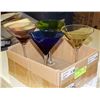 Image 1 : 4 MARTINI GLASSES ALL DIFFERENT COLORS