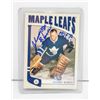 Image 1 : JOHNNY BOWER SIGNED TORONTO MAPLE LEAFS CARD