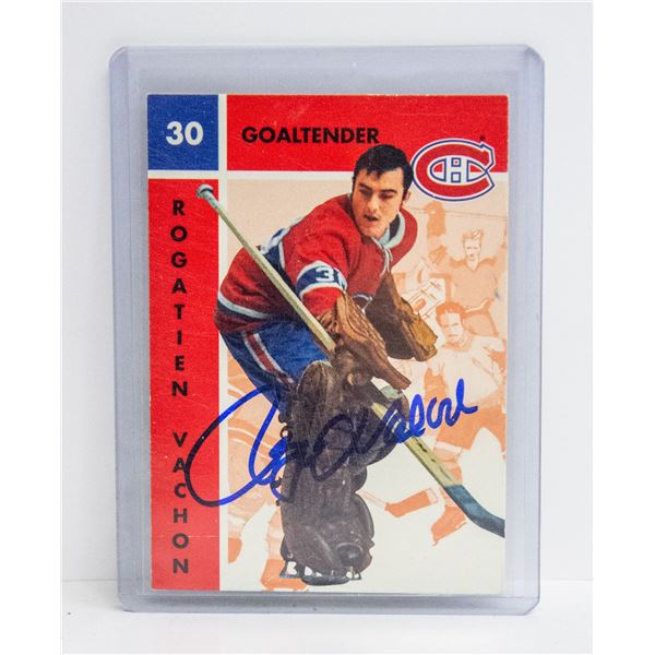 ROGATIEN  ROGIE: VACHON SIGNED CANADIENS CARD