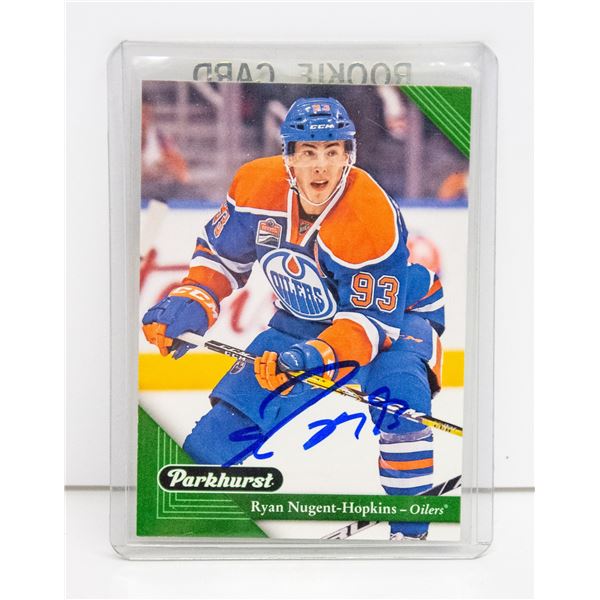 RYAN NUGENT HOPKINS SIGNED EDMONTON OILERS CARD