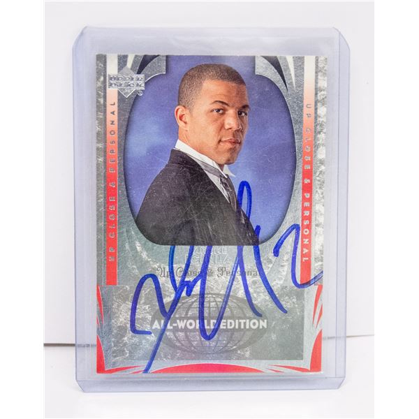 JAROME IGINLA CALGARY FLAMES AUTOGRAPHED CARDS