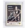 Image 1 : BOBBY BAUN SIGNED TORONTO MAPLE LEAFS CARD