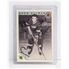 Image 1 : NORM ULLMAN DETROIT RED WINGS SIGNED CARD HOF