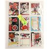 Image 1 : 9 AUTOGRAPHED CHICAGO BLACKHAWKS HOCKEY CARDS