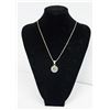 Image 1 : 20" STAINLESS STEEL NECKLACE W/ ABALONE PENDANT