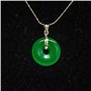 Image 2 : JADE PENDANT ON SILVER CHAIN