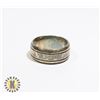 925-123 BAND W/ 2 LINES RING - SILVER