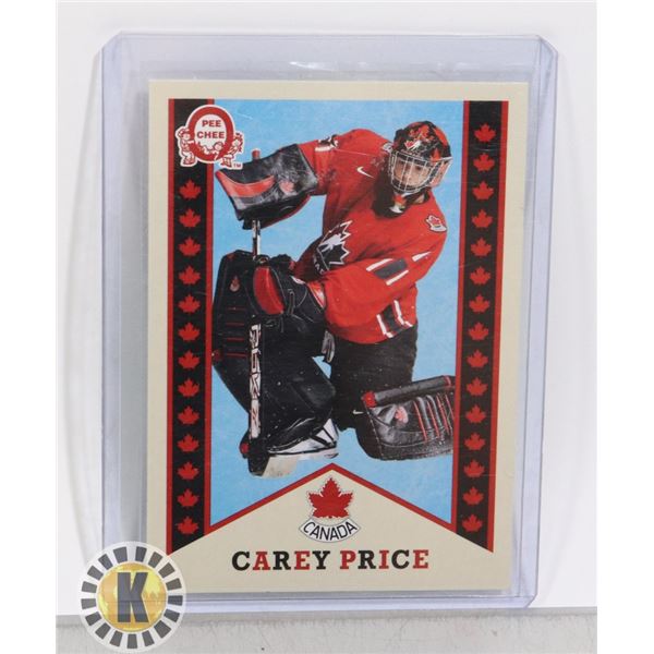 CAREY PRICE TEAM CANADA RETRO OPC CARD