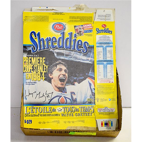 WAYNE GRETZKY 84 OILERS STANLEY CUP SHREDDIES BOX