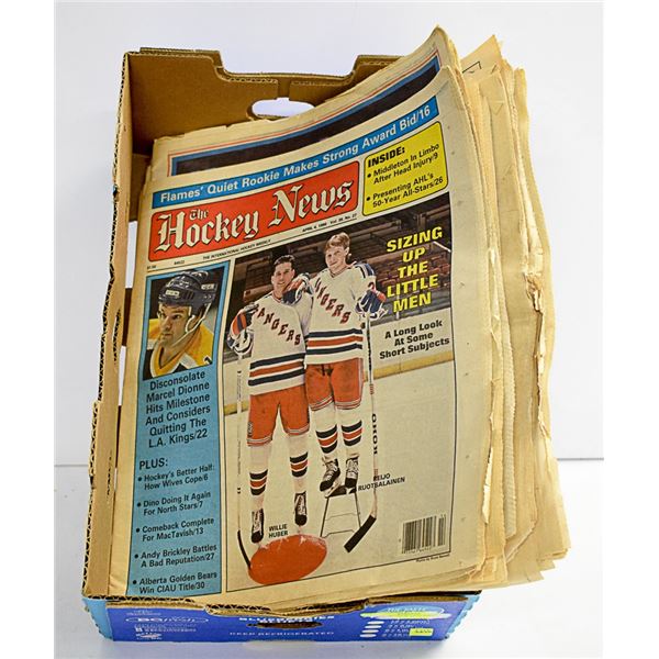 LOT OF 10 HOCKEY NEWS NEWSPAPERS VINTAGE