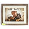 Image 1 : VINTAGE STYLE FRAMED HOCKEY PICTURE 20" X 18"