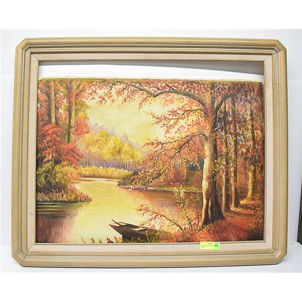 AUTUMN PAINTING BY FENJI OIL ON CANVAS