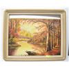 Image 1 : AUTUMN PAINTING BY FENJI OIL ON CANVAS