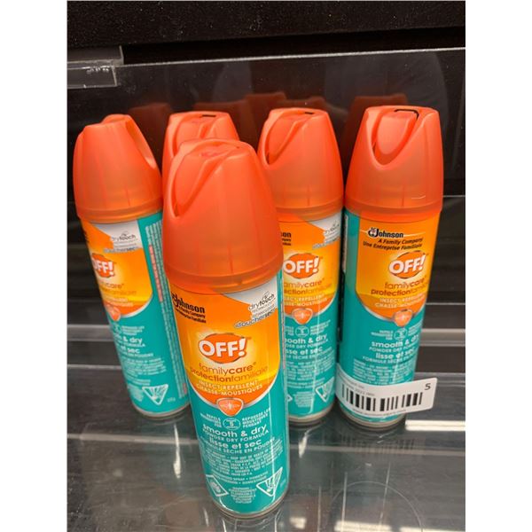 OFF dry touch insect repellent - lot of 5