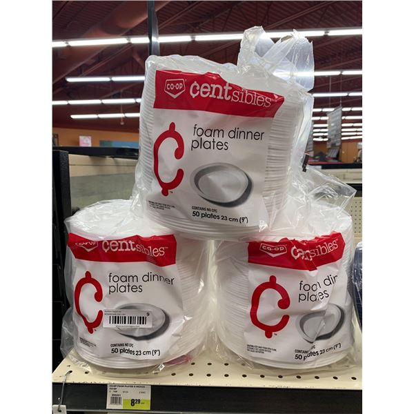 lot of disposable plates 3 x 50