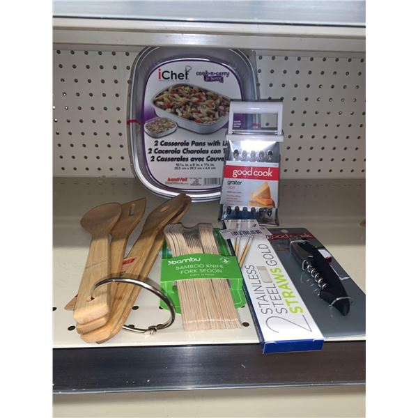 Lot of assorted new kitchen wares 6 items
