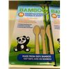 Image 1 : Bamboo cutlery sets lot of 8 x 24