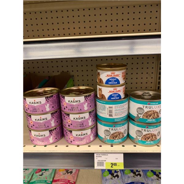 lot of assorted cat food-12 cans