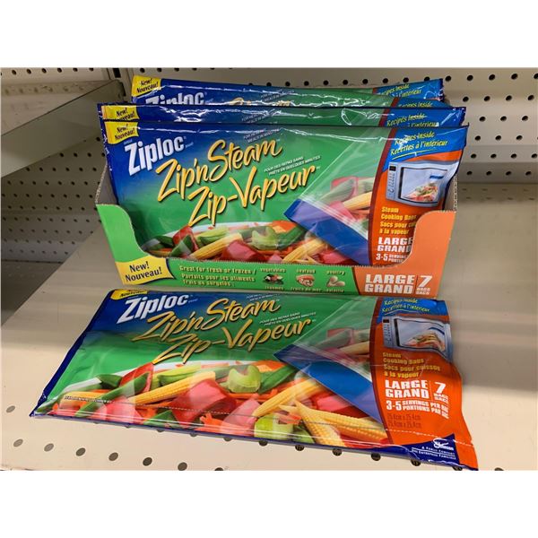 Case lot Zip Lock steam bags -10