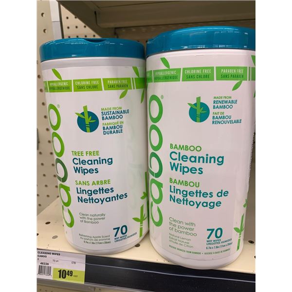 Bamboo Tree Free cleaning wipes 2 x 70