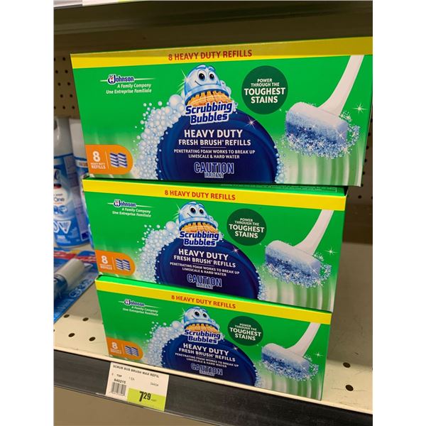 Scrubbing Bubbles toilet cleaner refills lot of 3 x 8