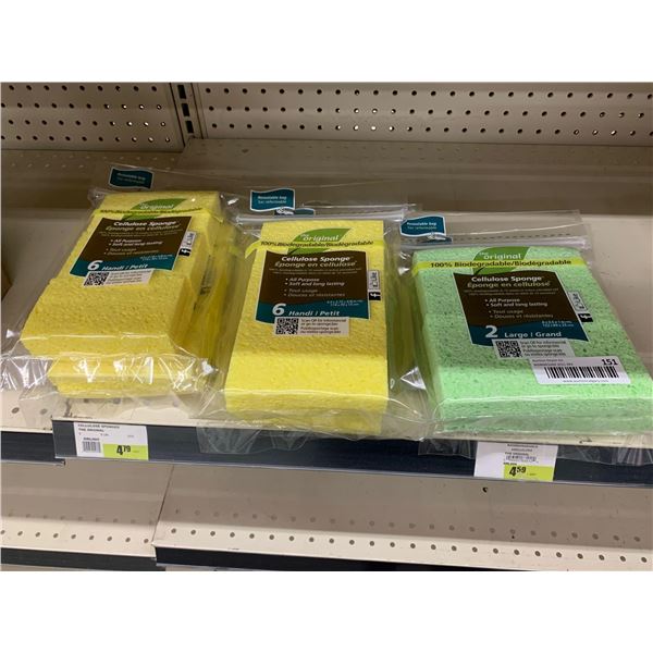 Lot of assosrted sponges