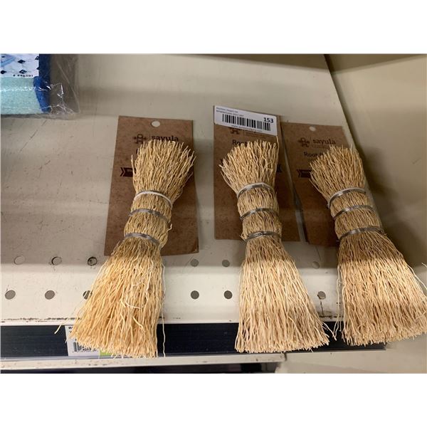 Sayula Natural Scrubbing brushes lot of 3