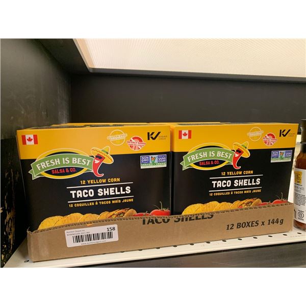 Case lot of Taco Shells 12 x 144g