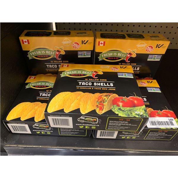 Lot of taco shells 5 x 144g