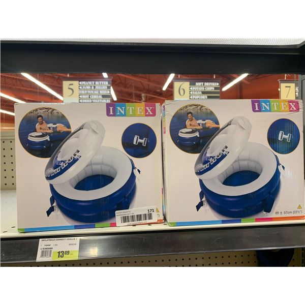 Intex Inflatable floating cooler lot of 2