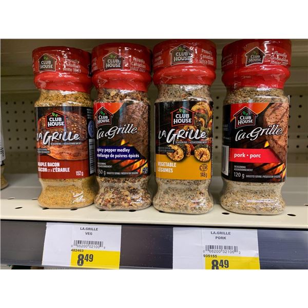 Club House Seasonings lot of 4 x 152g