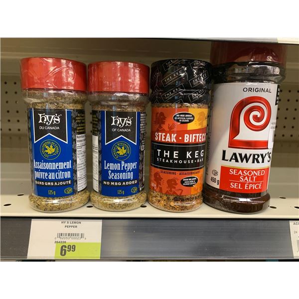 Lot of 4 asst seasonings