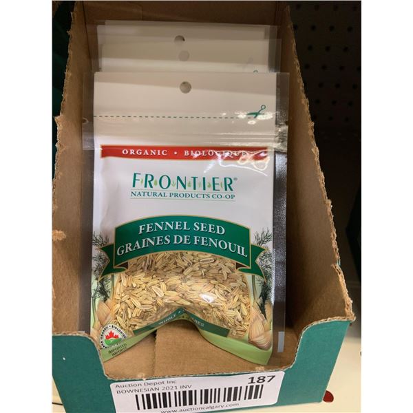 Box of Frontier Seasoning Pouches-Fennel Seed