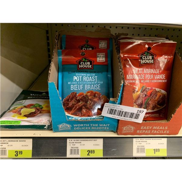 Lot of club house seasonings