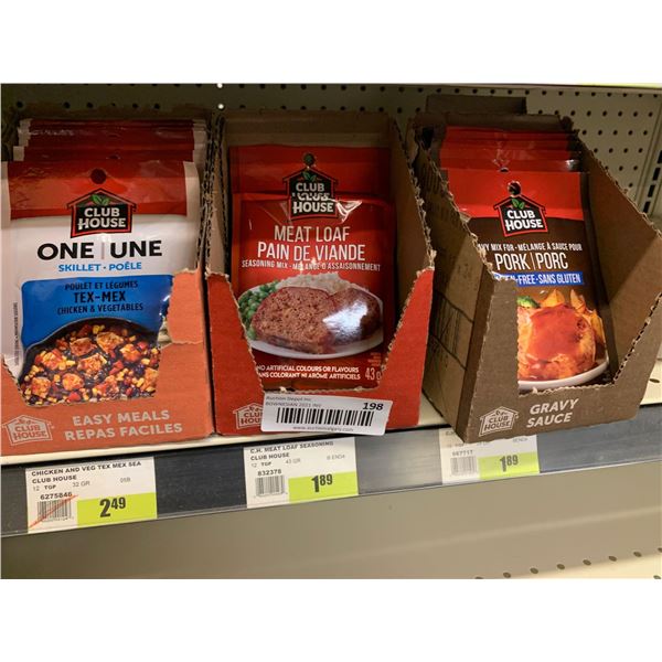 Lot of club house seasonings