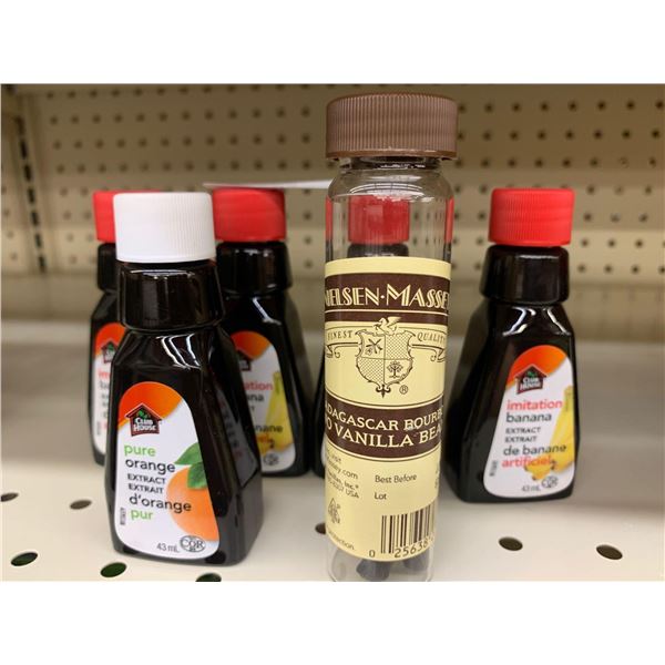 Lot of asst extracts & vanilla