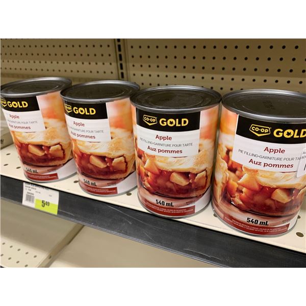 Lot of apple pie filling 4 x 540ml