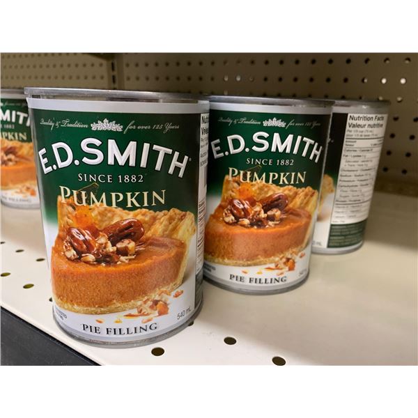 ED smith pumpkin pie filling lot of 9 x 540ml