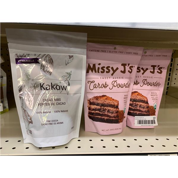 Lot of Kakow and Carob Powder