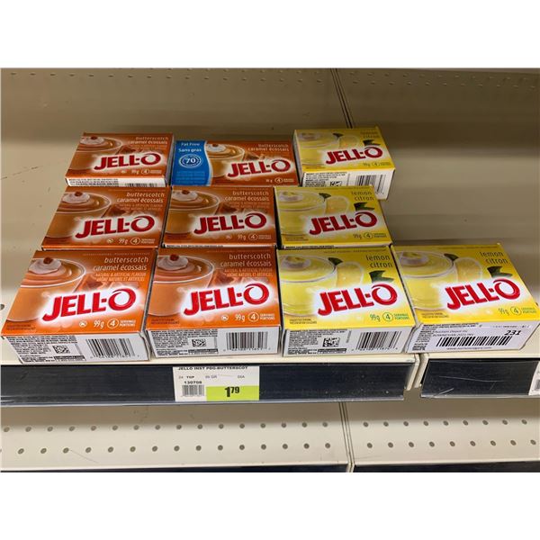 Jello Assorted lot of 10