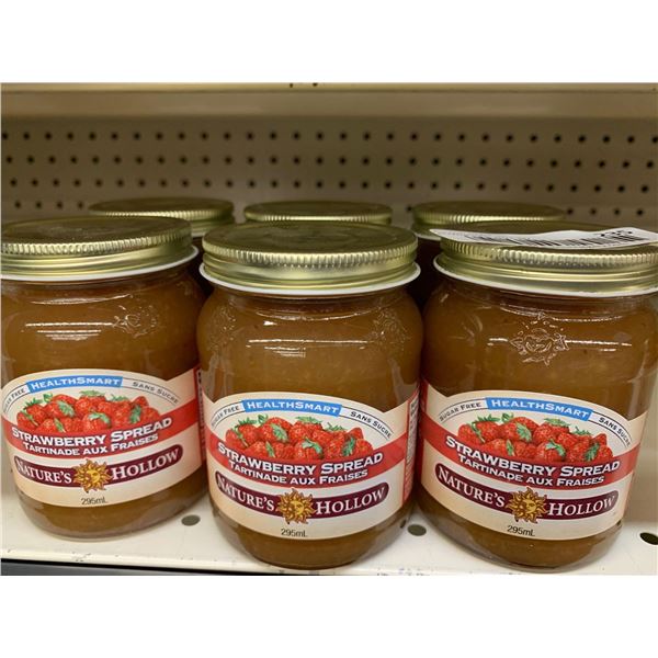Natures Hollow Strawberry spread lot of 6 x 295ml