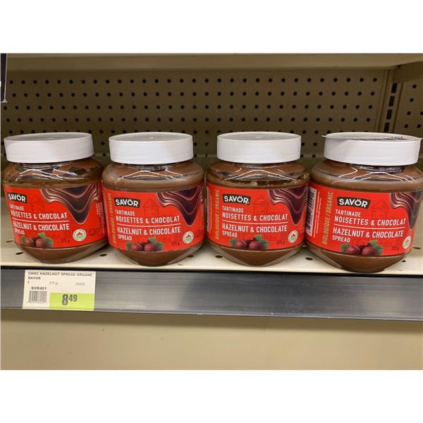 Savor Hazelnut and chocolate spread 4 x 375g