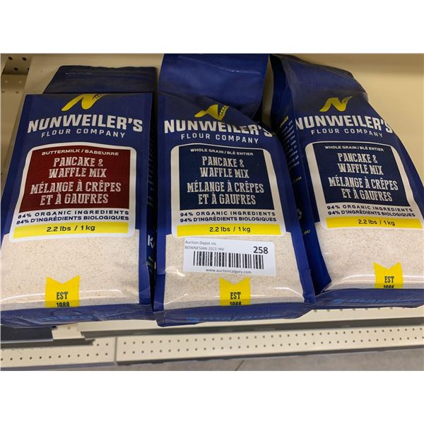 Nunweilers pancake waffle mixes lot of 3 x 1KG