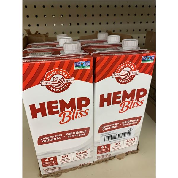 Hemp Bliss original drink case 6 x 1L