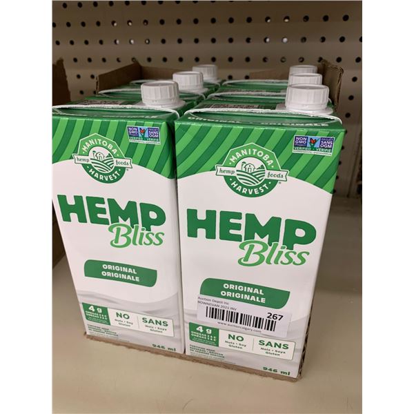Hemp Bliss original sweetened drink case 6 x 1L