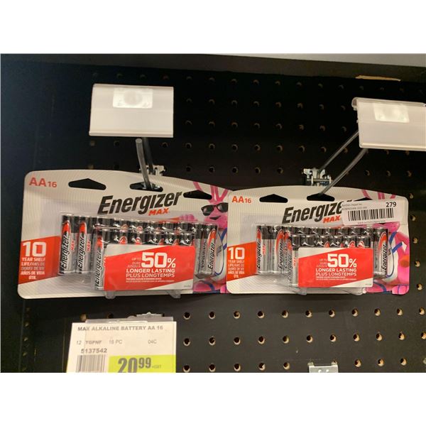 Energizer AA battery pack of 16 x 2