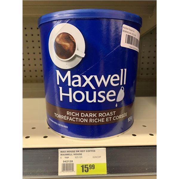 Maxwell House Rich Dark Roast Coffee -925g