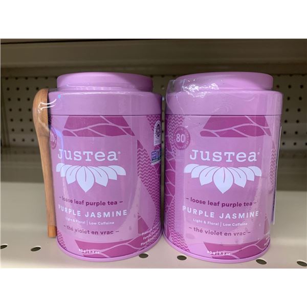 Just Tea Purple Jasmine lot of 2 x 90g loose leaf