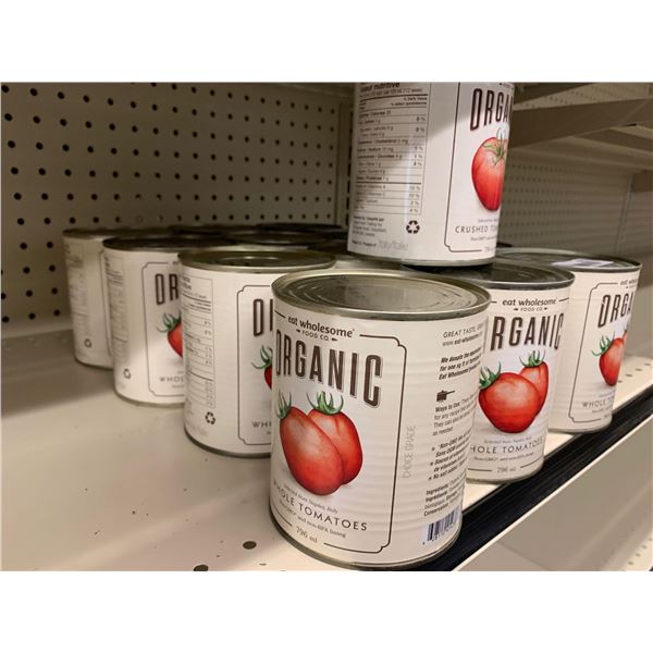 Organic Tomatoes whole lot of 12 x 796ml