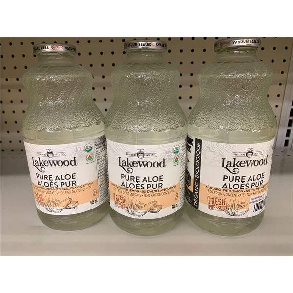 Lakewood pure Aloe lot of 3 x 946ml